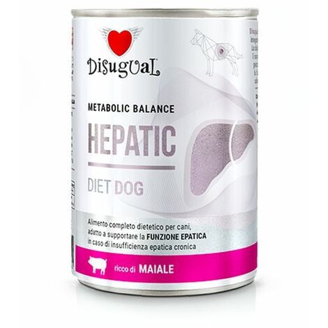 Disugual Cane Dieta Hepatic 400gr Maiale