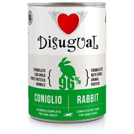 Disugual Cane Monoproteico Lattina 400gr Coniglio