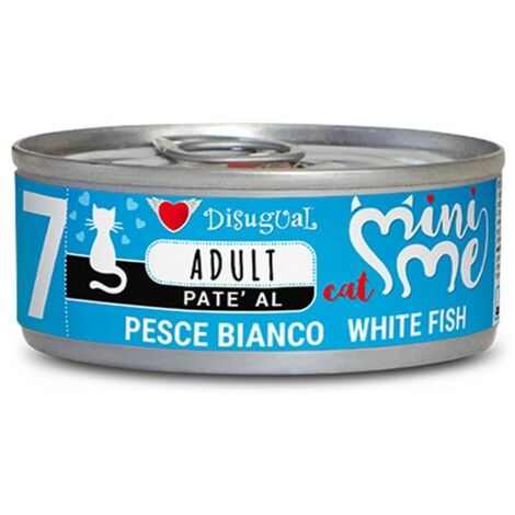 Disugual Gatto Adult MINI-ME Lattina 85gr 7 PESCE BIANCO