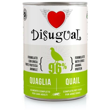 DISUGUAL Umido cane quaglia 400gr