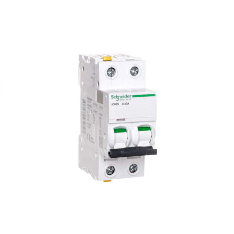 Disyuntor 2P B 20A 6kA CA iC60NB202 A9F03220