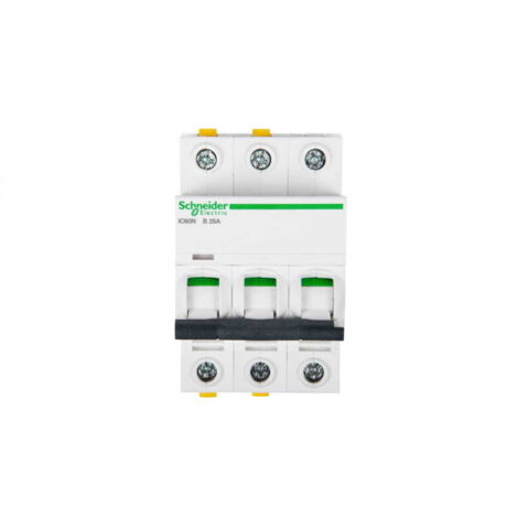 Disyuntor 3P B 25A 6kA CA iC60NB253 A9F03325