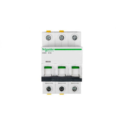 Disyuntor 3P B 6A 6kA CA iC60NB63 A9F03306