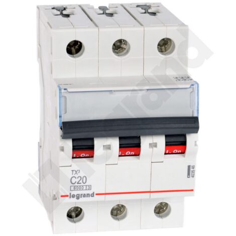 Disyuntor 3P C 20A 6kA CA S303 TX3 403546