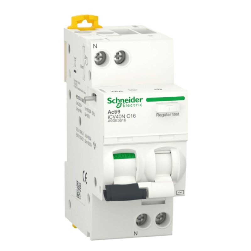 Schneider Electric - Schneider Acti9 interruptor diferencial 1P+N 16A 30MA ac 6KA A9DE3616