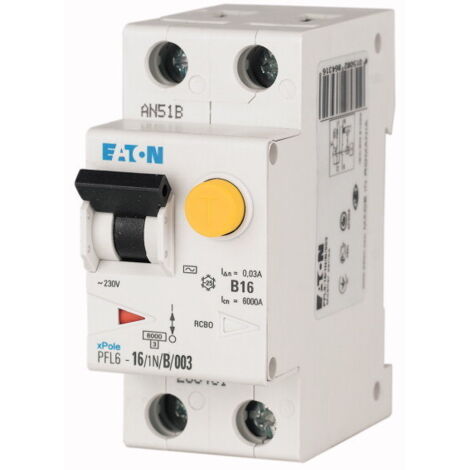 Disyuntor combinado 6kA PFL6-1/1N/B/3 tipo AC