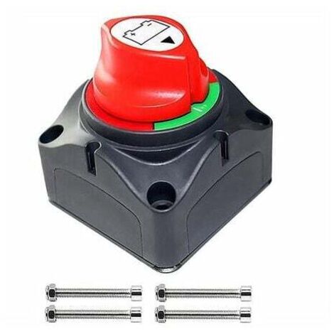 Disyuntor de batería, aislador, interruptor de batería, disyuntor de 12 V-48 V, interruptor de corte de batería para automóviles, camiones, barcos, interruptor de corte de batería de automóvil, remolq