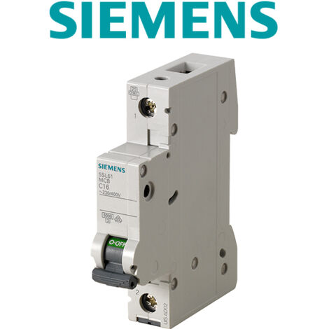 Disyuntor de CA SENTRON 5SL6 1P C 16A 6kA 5SL61167