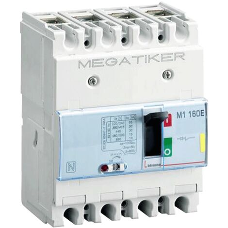 Disyuntor de caja moldeada Bticino Megatiker 100A T714E100