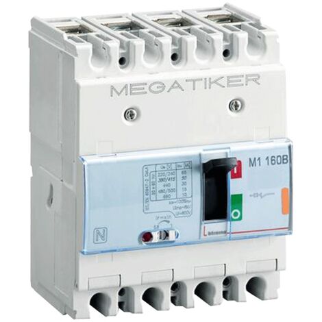 Disyuntor de caja moldeada Bticino Megatiker 125A T714B125