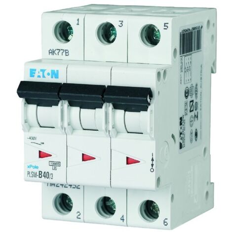 Disyuntor de sobrecorriente de 3 polos PLSM-C40/3-MW