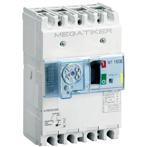 Disyuntor diferencial termomagnético de caja moldeada Bticino 160A T714E160DB