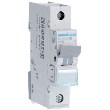 Disyuntor HAGER C25A MCN125E MONOFÁSICO