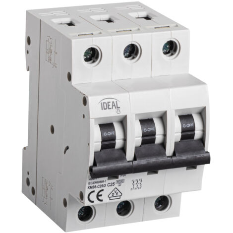 Disyuntor ideal KMB6 3P C25