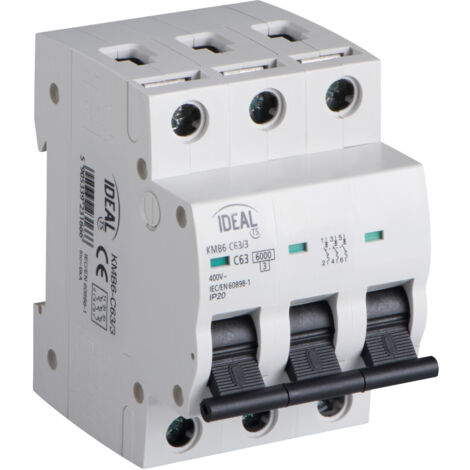 Disyuntor ideal KMB6 3P C63