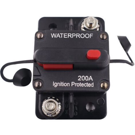 Disyuntor impermeable de 200 A, 12-48 V, con reinicio automático
