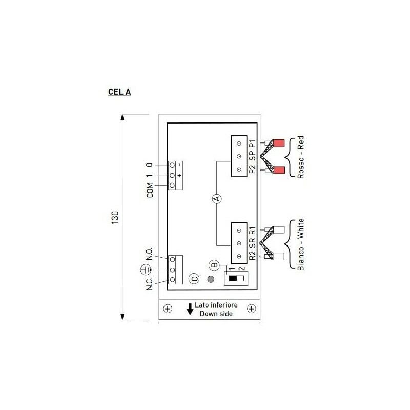 Ditec - cela - Boîtier raccordement des photo-cellules - 80mA 24V