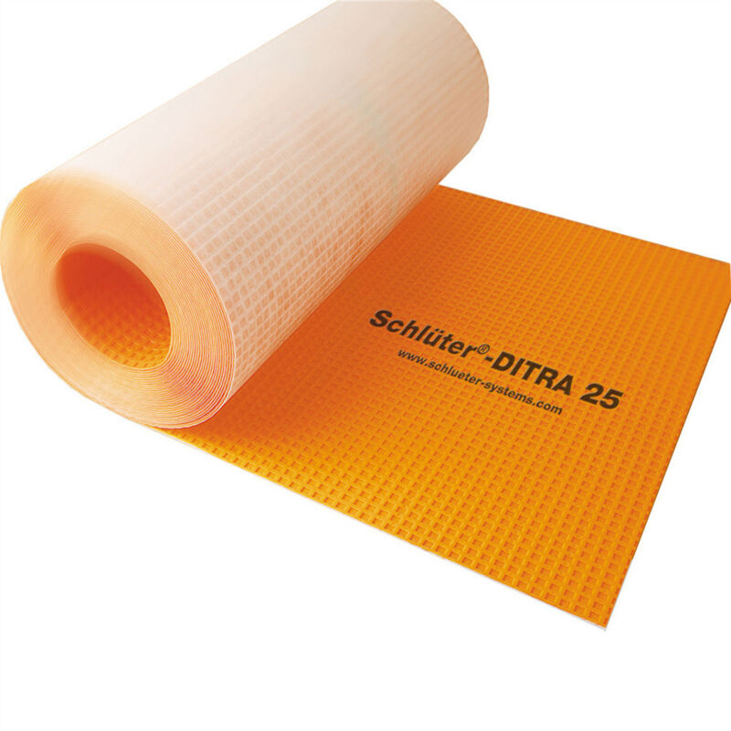Schluter Ditra 25 Guaina Polietilene Larghezza 1 Mt E Lunghezza A T...