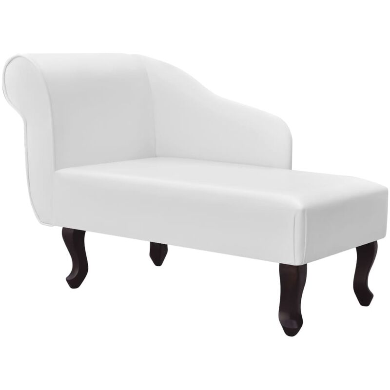 

Diván de cuero sintético blanco