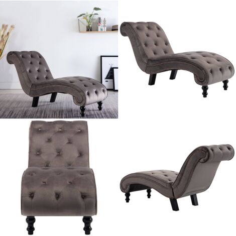 Diván de terciopelo gris - Diván ergonómico - Comodidad en casa