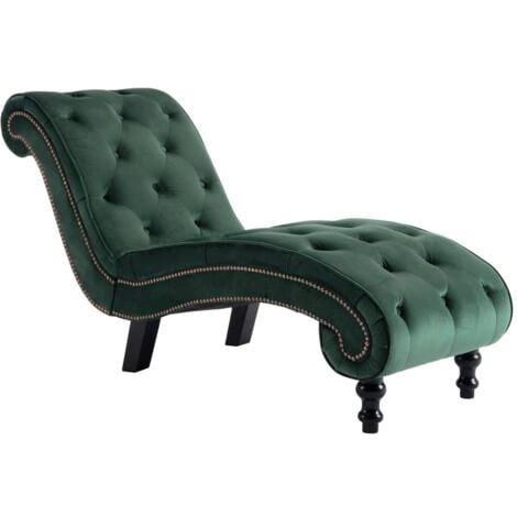 Diván de terciopelo verde