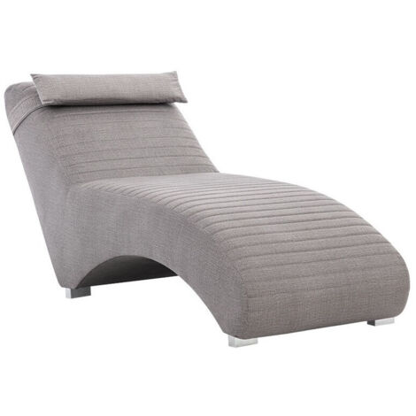 Diván Providence 183, Lisbon Claro Gris, 80x73x170cm, Tapiz, Patas: Metal