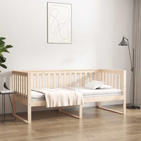 Diván sin colchón 100x200 cm madera maciza de pino