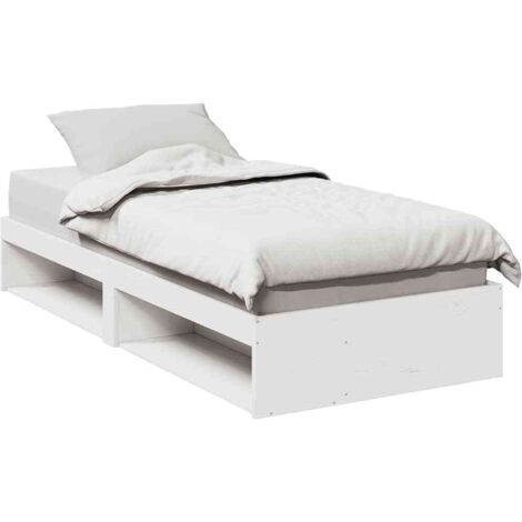 Diván sin colchón blanco 75x190 cm madera maciza de pino vidaXL