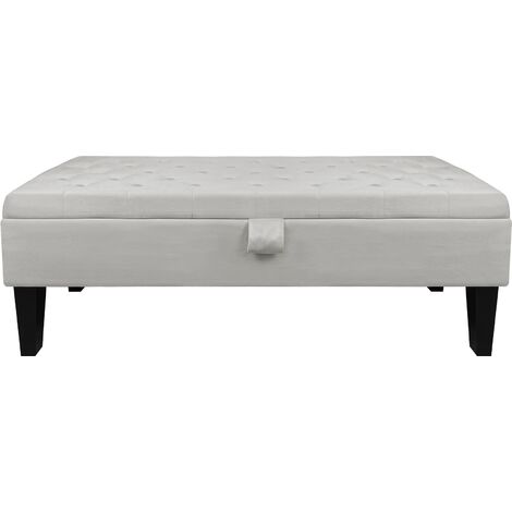 Divanetto In Velluto Panca Contenitore Pouf PortaOggetti Panca Sgabello A Pie Di Letto Cassapanca Ingresso Legno Massello Panchina Grigio