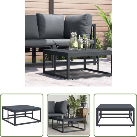 Divani angolari - Mobili da Esterno Antracite 70 x 70,5 x 32 cm Acciaio