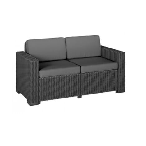 DIVANO 2 POSTI ALLIBERT CALIFORNIA CM. 141x68x72h CON CUSCINI