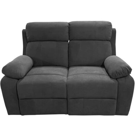 divano 2 posti bellahome "annika" con recliner manuale, 145x93x101 cm