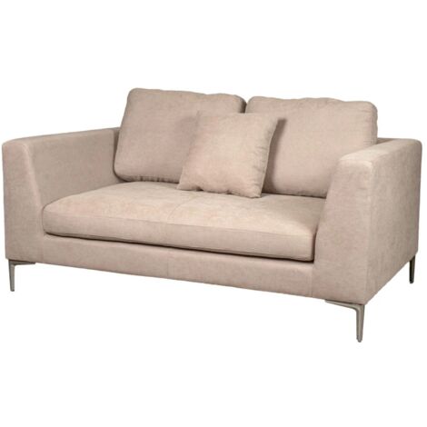 divano 2 posti bellahome "camilla" beige 170x104x89 cm
