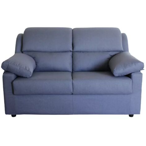 divano 2 posti bellahome "firenze" avio tessuto sfoderabile e antimacchia, 150x95x93 cm
