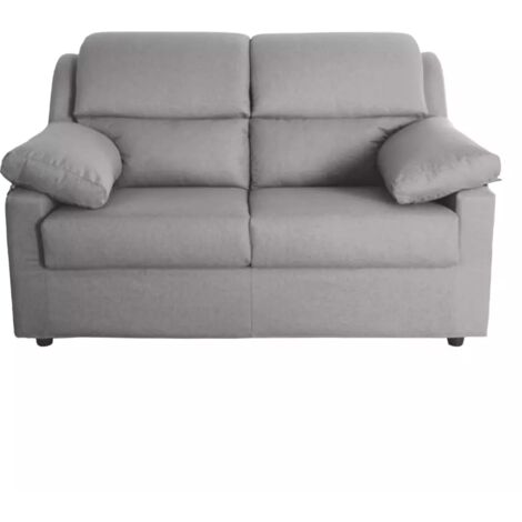 divano 2 posti bellahome "firenze" beige tessuto sfoderabile e antimacchia, 150x95x93 cm