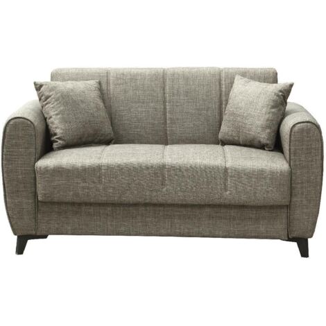 Divano 2 Posti Contenitore cm. 149x78x78 Tessuto Delhi Mina