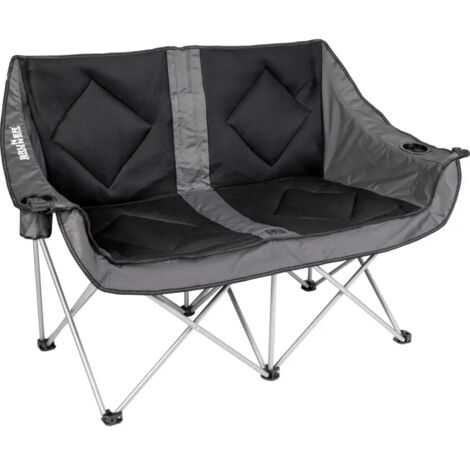 divano 2 posti da campeggio brunner "action sofa 3d" in acciaio e poliestere 148x63x44/92 cm