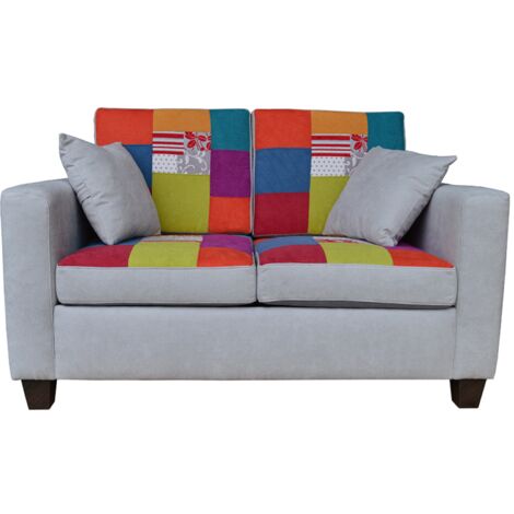 Divano 2 posti in tessuto Patchwork 142 cm - made in italy ASIA