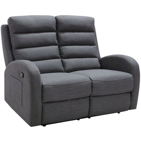 Moderna Sedia Wingback con Poggiapiedi in Tessuto con Motivo Floreale Vejle