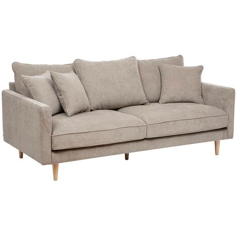 Divano 3 posti candice 194x96cm beige - Atmosphera créateur d'intérieur