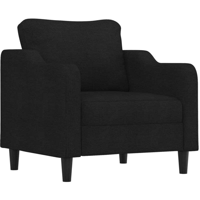 Vidaxl Poltrona Nera 60 Cm In Tessuto