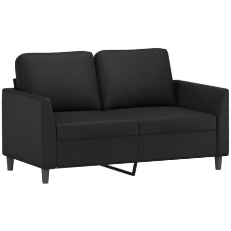 Divano a 2 Posti Nero 120 cm in Similpelle vidaXL 840415