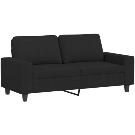 Divano a 2 Posti Nero 120 cm in Tessuto vidaXL 838129