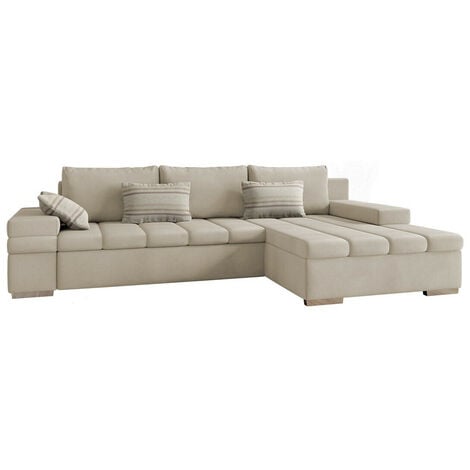 Divano angolare Comfivo 113, Uttario Velvet + Senegal 825, Con, 310x175x83cm, 0