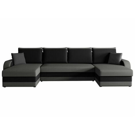 Divano angolare Comfivo 233, Alova 36 + Alova 04, Con, 304x140x80cm, 0