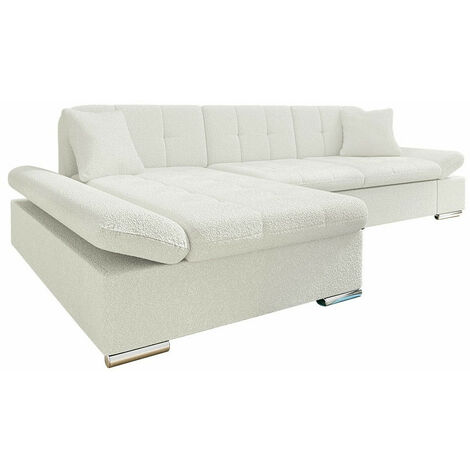 Divano angolare Comfivo 250, Magic Velvet 2216 + Senegal 818, Funzione di  sonno, Scatola da letto, 278x151x76cm