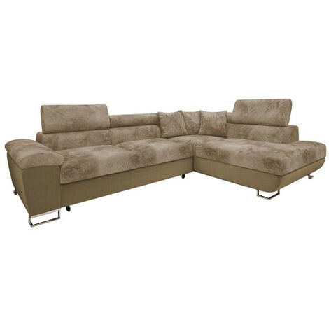 Divano angolare Comfivo 290, Otusso 02 + Sorriso 5, Con, 270x202x71cm, 0