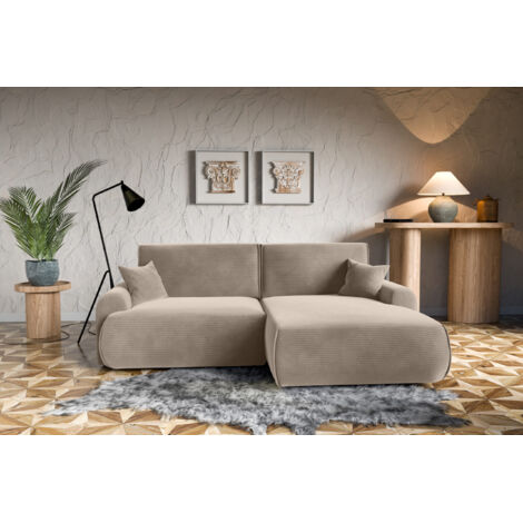 Divano angolare destra con funzione letto Noboo destro del produttore beige