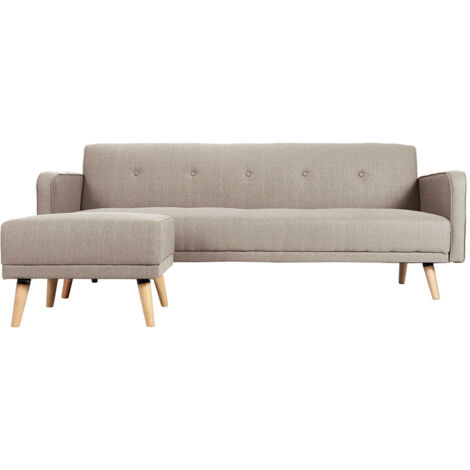 Divano angolo convertibile scandinavo naturale ULLA