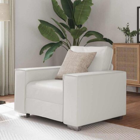 Divano Bianco 99 x 78 x 84 cm Tessuto vidaXL